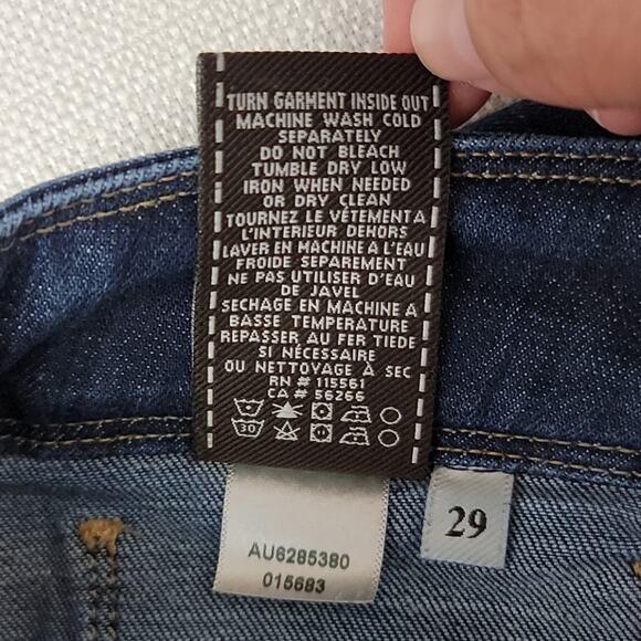 7 For All Mankind Erin Wide Leg Denim Trouser  29 - Picture 7 of 9